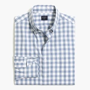 J. Crew Men's Blue Checkered Shirt